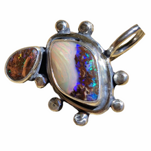 Load image into Gallery viewer, Boulder Opal Mini Eye Tear Pendant