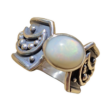 Load image into Gallery viewer, Mintabie Opal Natures Swirls Ring