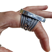 Load image into Gallery viewer, Boulder Opal Stars &amp; Moon Magic Ring
