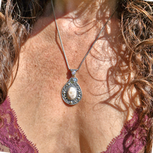 Load image into Gallery viewer, Mexican Opal and Mintabie Opal Serpent Pendant