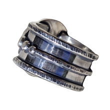 Load image into Gallery viewer, Crescent Moons Mexican Opal Ring