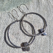 Load image into Gallery viewer, Numi Olive Turquoise Hoop 925 Silver Earrings