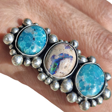 Load image into Gallery viewer, Mexican Opal &amp; Turquoise Dot Ring or Pendant