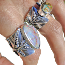 Load image into Gallery viewer, Boulder Opal Earth Lines Ring