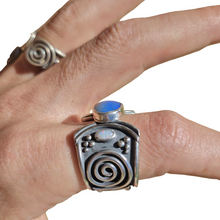 Load image into Gallery viewer, Boulder &amp; Mintabie Opal Spirals Ring