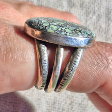 Load image into Gallery viewer, Turquoise 925 Silver Chunky Band Ring