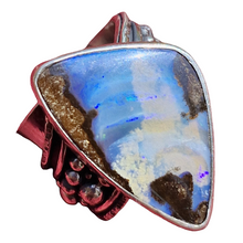 Load image into Gallery viewer, Waves of Life Boulder Opal Ring