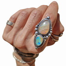 Load image into Gallery viewer, Double Boulder Opal Ring or Pendant