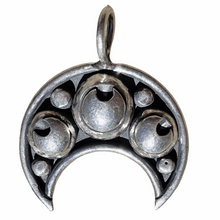Load image into Gallery viewer, Crescent Moons in Moons Pendant - Made to Order