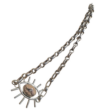 Load image into Gallery viewer, Mexican Opal Eye on Vintage 925 Silver Chain Necklace