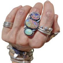 Load image into Gallery viewer, Mintabie and Pipe Opal Ring or Pendant