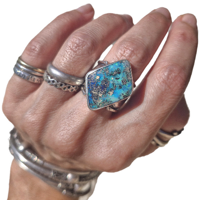 Boulder Opal Moonphase Ring