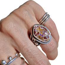 Load image into Gallery viewer, Waves of Life Boulder Opal Ring