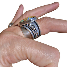 Load image into Gallery viewer, Waves of Life Boulder Opal Ring