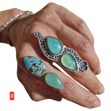 Load image into Gallery viewer, Turquoise Jade Serpent Ring or Pendant -  Made to Order