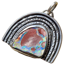 Load image into Gallery viewer, Boulder Opal Rainbow Pendant