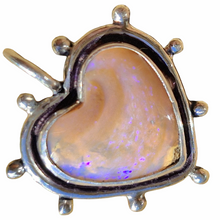 Load image into Gallery viewer, Boulder Opal Dotty Heart Pendant