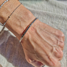Load image into Gallery viewer, Stamped Solid 925 Silver Bangle
