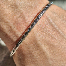 Load image into Gallery viewer, Stamped Solid 925 Silver Bangle