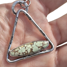 Load image into Gallery viewer, Turquoise 925 Silver Triangle Pendant