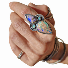 Load image into Gallery viewer, Pipe, Boulder &amp; Mintabie Opal Ring or Pendant