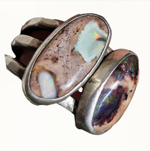 Load image into Gallery viewer, Mexican Opal Triple Band Ring