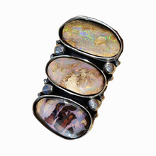 Load image into Gallery viewer, 3 Boulder Opal Ring or Pendant
