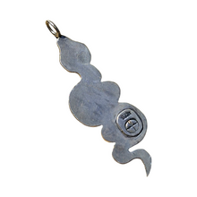 Load image into Gallery viewer, Kingman Turquoise and Boulder Opal Serpent Pendant