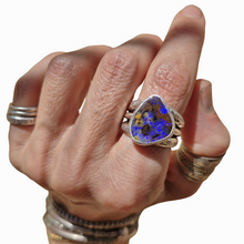 Load image into Gallery viewer, Chunky Boulder Opal Stacker Ring