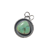 Load image into Gallery viewer, Turquoise 925 Silver Shadow Box Pendant