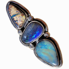 Load image into Gallery viewer, 3 Boulder Opal Ring or Pendant