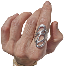 Load image into Gallery viewer, 925 Silver Swirly Ring