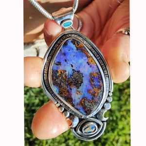 Boulder and Doublet Opal Pendant & Necklace