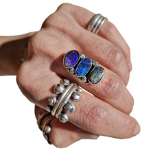 Load image into Gallery viewer, Triple Boulder Opal Ring or Pendant