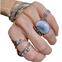 Load image into Gallery viewer, Waves of Life Lightning Ridge Ring