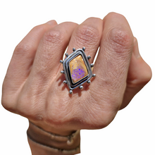 Load image into Gallery viewer, Boulder Opal Dotty Borders Ring or Pendant