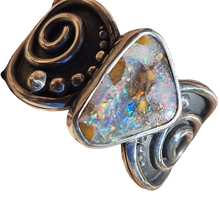 Load image into Gallery viewer, Boulder Opal Swirl Ring