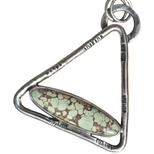 Load image into Gallery viewer, Turquoise 925 Silver Triangle Pendant