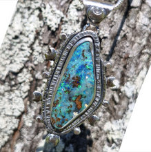 Load image into Gallery viewer, Rustic Moon Boulder Opal Pendant Necklace