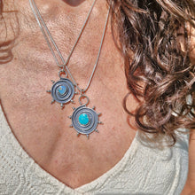 Load image into Gallery viewer, Spiral Sun Opal Pendant