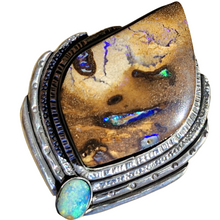 Load image into Gallery viewer, Boulder &amp; Mintabie Opal Ring or Pendant
