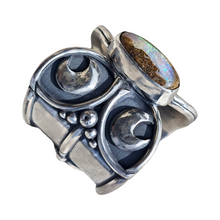 Load image into Gallery viewer, Boulder Opal Butterfl-Eye Ring