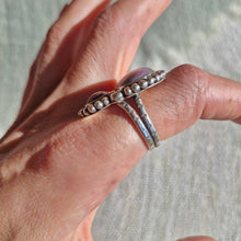 Load image into Gallery viewer, Numi Olive 925 Silver Purple Jade and Star Ruby Dot Ring
