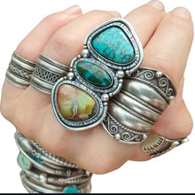 Load image into Gallery viewer, Triple Boulder Opal Made to Order Ring or Pendant