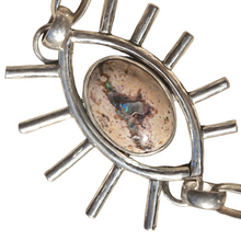 Load image into Gallery viewer, Mexican Opal Eye on Vintage 925 Silver Chain Necklace