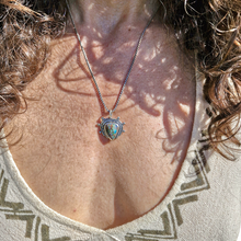 Load image into Gallery viewer, Boulder Opal Dotty Borders Pendant