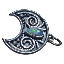Load image into Gallery viewer, Cresent Moon Opal Pendant