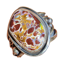 Load image into Gallery viewer, Waves of Life Boulder Opal Ring