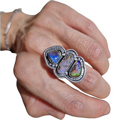 Boulder Opal Ring or Pendant
