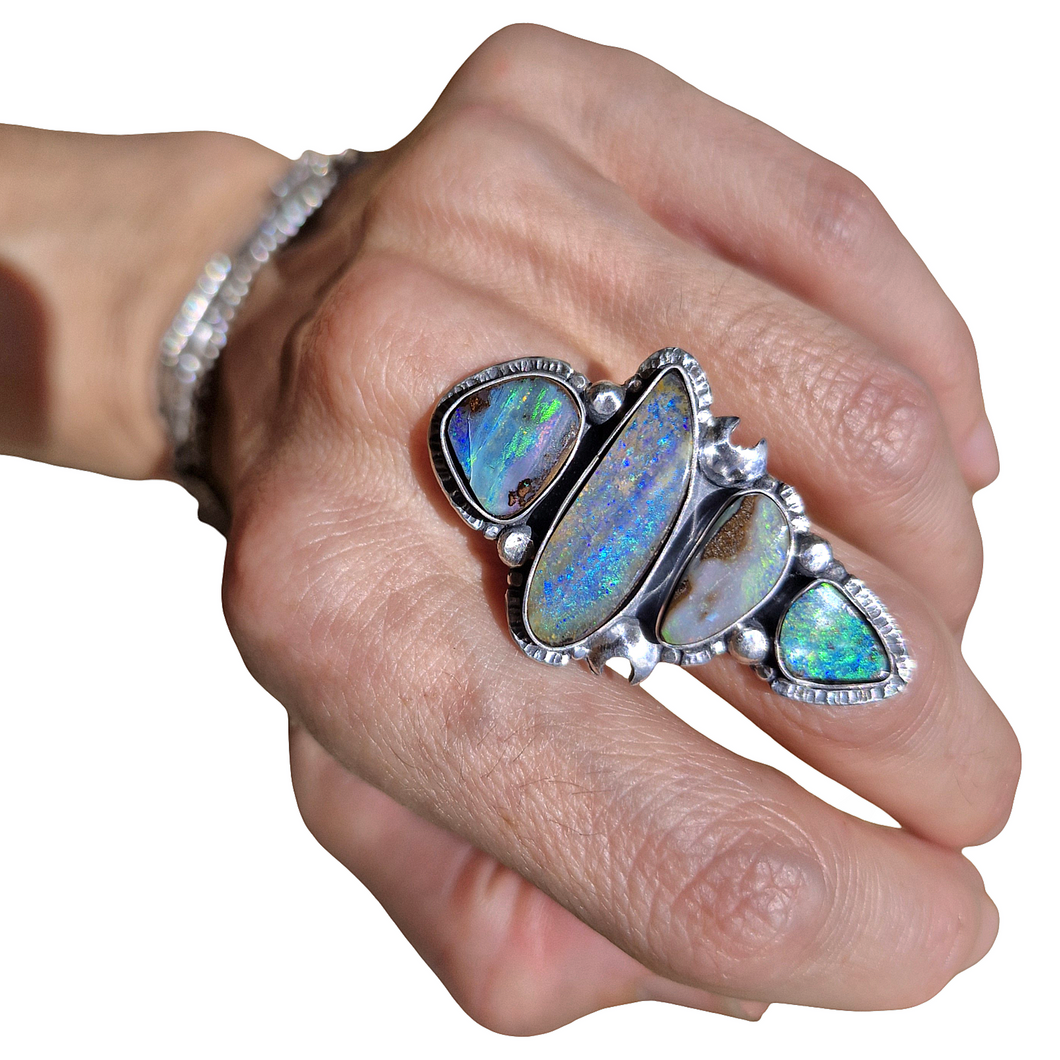 Boulder Opal Ring or Pendant